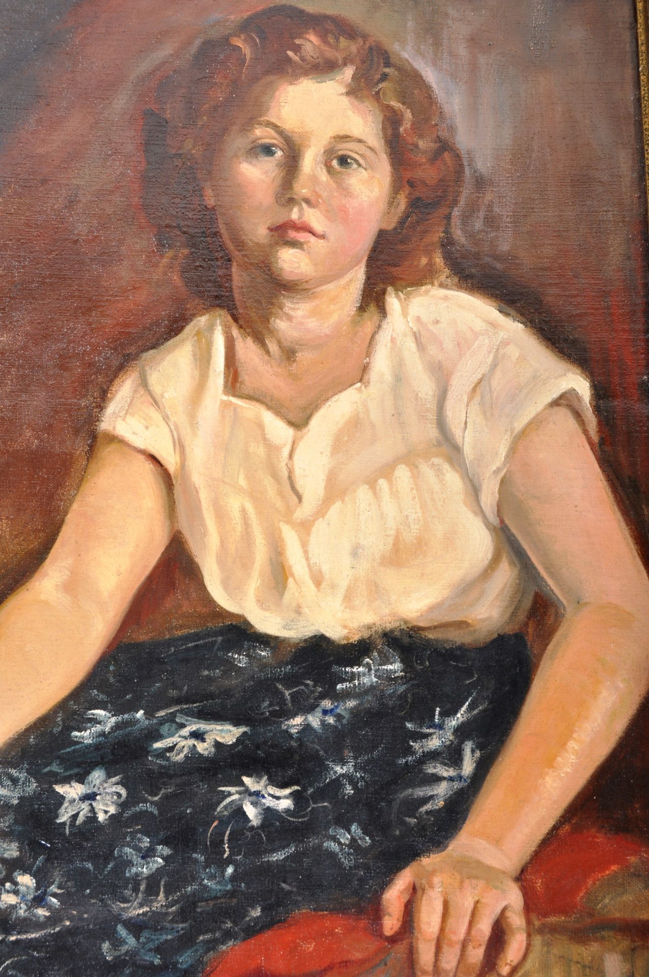 WINIFRED BOURNE MEDWAY (1882-1969) PORTRAIT OF ROSEMARY BRAND - Image 3 of 6