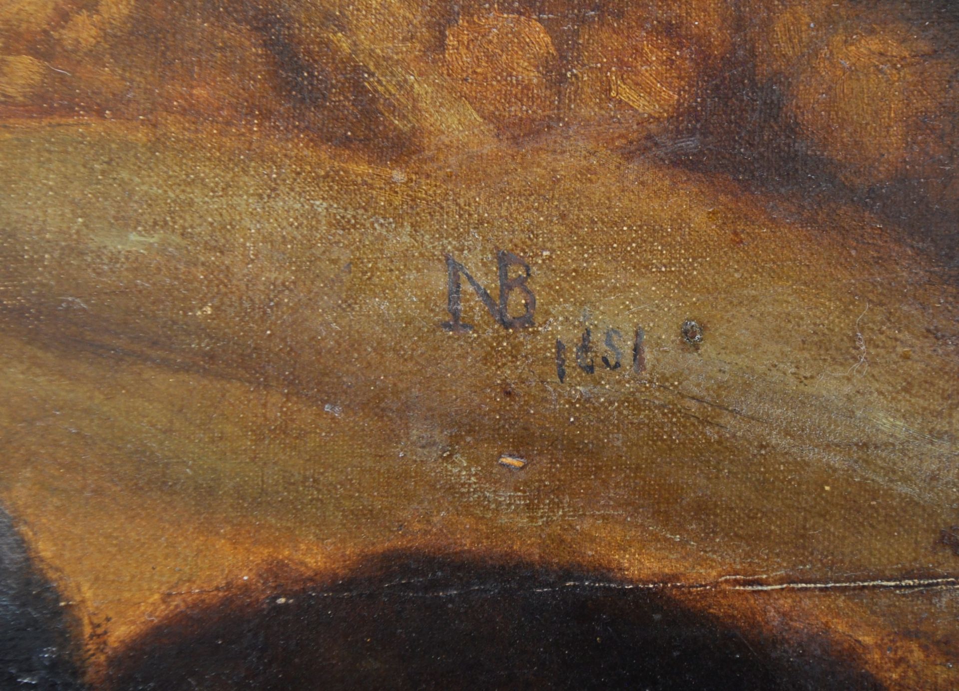 NICOLAES BERCHEM (1620 -1683) 17TH CENTURY OIL LANDSCAPE PAINTING - Image 5 of 5