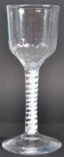 18TH CENTURY GEORGE III LARGE DOUBLE SERIES WINE GLASS