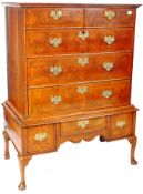 18TH CENTURY QUEEN ANNE WALNUT CHEST ON STAND