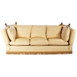 VICTORIAN MANNER LARGE KNOLL SOFA SETTEE