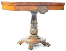 19TH CENTURY WILLIAM IV CARD / GAMES TABLE