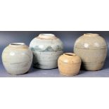 COLLECTION OF 18TH CENTURY CHINESE GINGER JARS