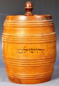 19TH CENTURY JERUSALEM OLIVE WOOD TOBACCO POT