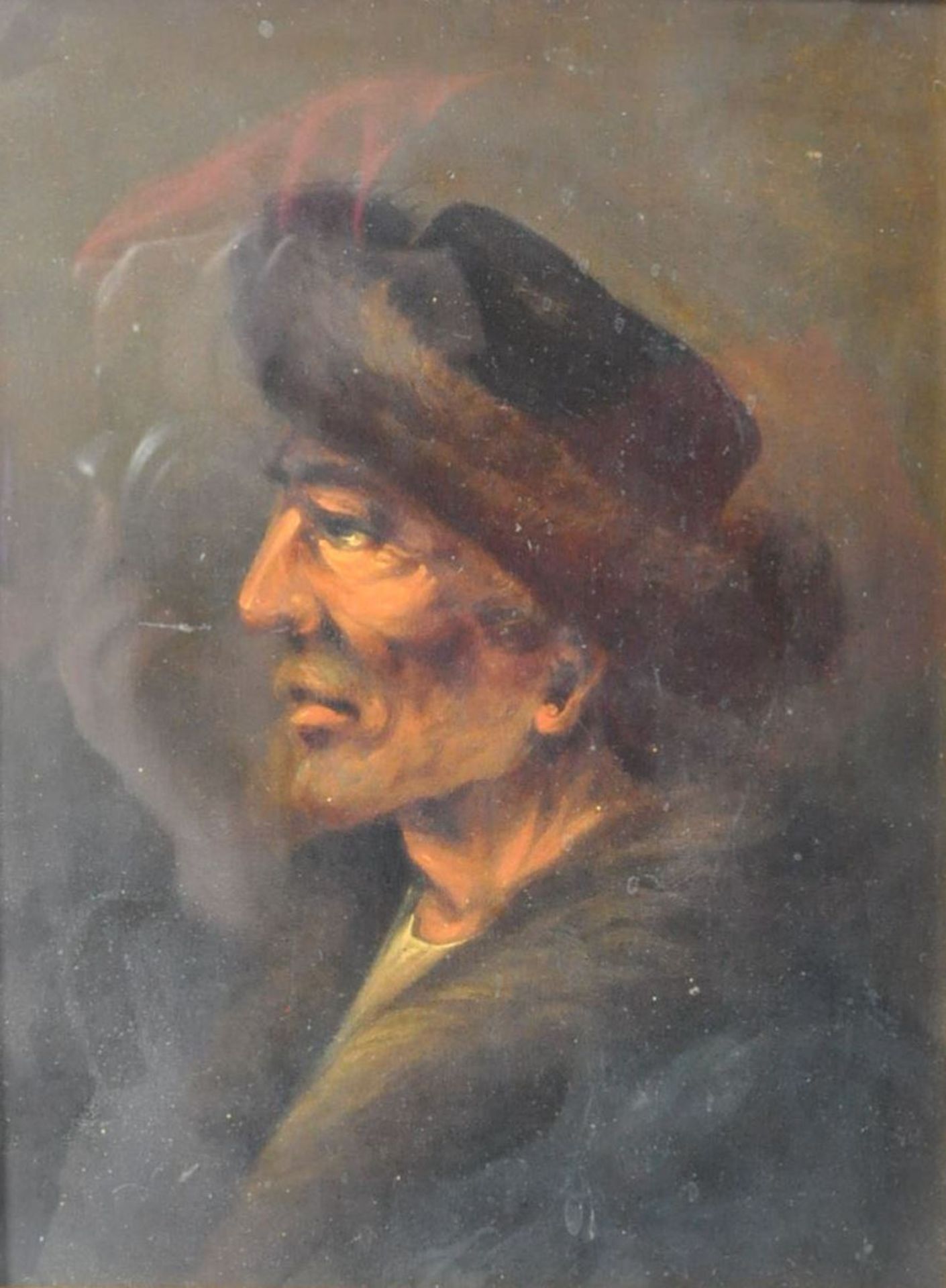 19TH CENTURY OIL ON BOARD PORTRAIT PAINTING OF AN ELDERLY GENTLEMAN - Image 2 of 4