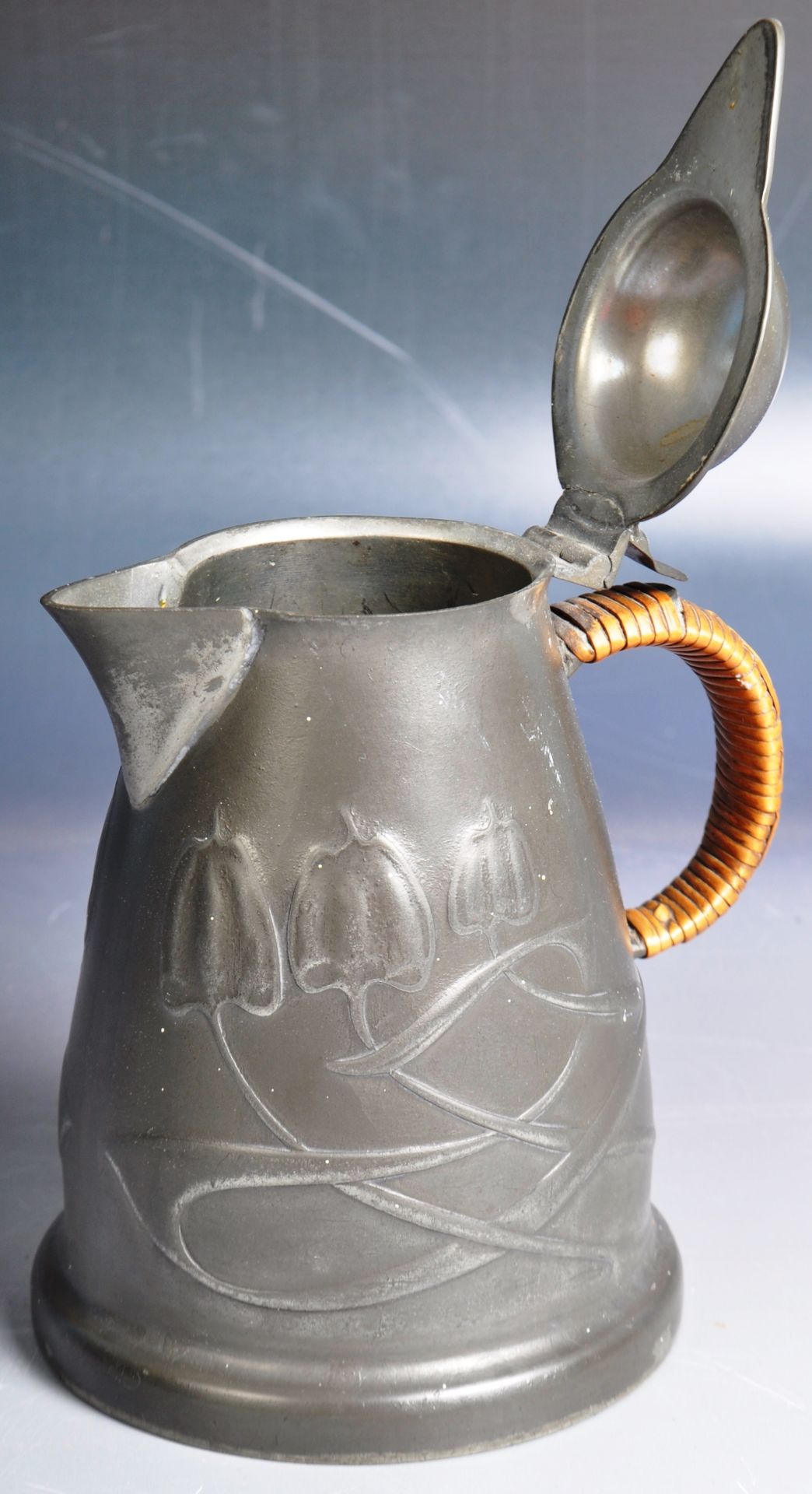 ARCHIBALD KNOX - LIBERTY & CO LONDON - TUDRIC - ARTS & CRAFTS PEWTER JUG - Image 5 of 8