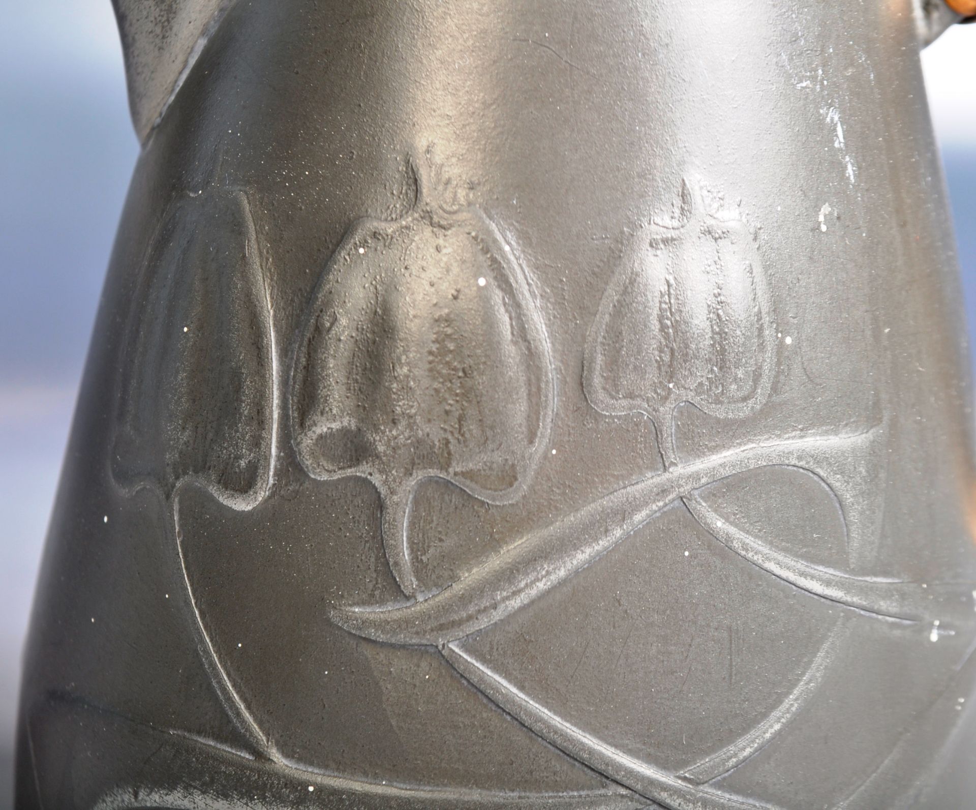 ARCHIBALD KNOX - LIBERTY & CO LONDON - TUDRIC - ARTS & CRAFTS PEWTER JUG - Image 4 of 8