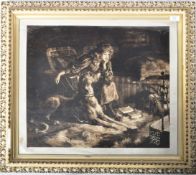 HERBERT THOMAS DICKSEE - SIGNED ETCHING 'SILENT SYMPATHY'