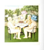 BERYL COOK - TEA IN THE GARDEN - SIGNED PRINT