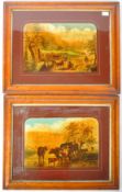 PAIR OF EARLY 19TH CENTURY REGENCY MEZZOTINT PICTURES