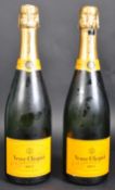 TWO BOTTLES OF 750ML VEUVE CLICQUOT PONSARDIN BRUT CHAMPAGNE