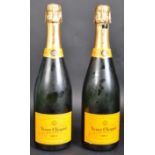 TWO BOTTLES OF 750ML VEUVE CLICQUOT PONSARDIN BRUT CHAMPAGNE