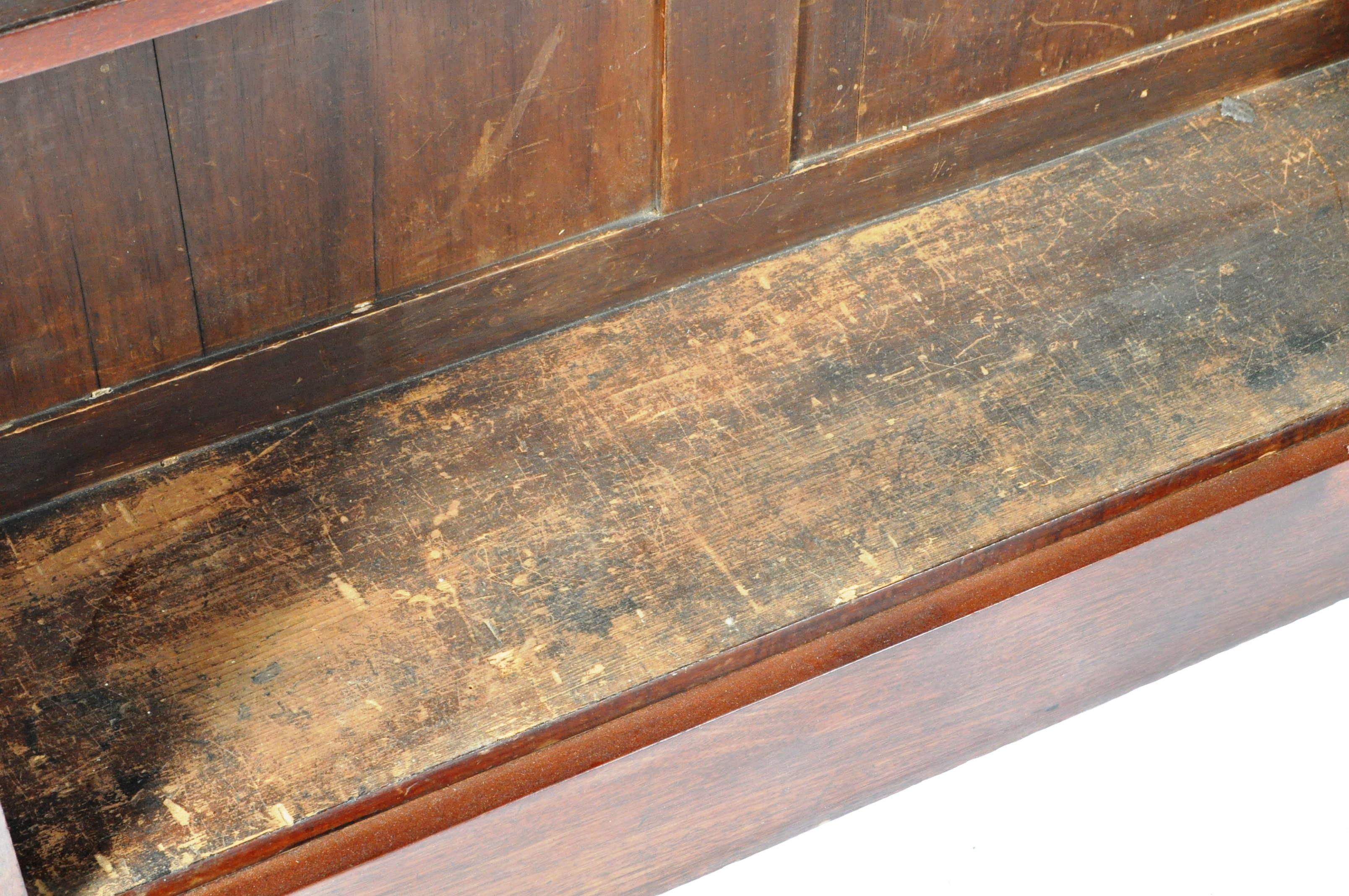 19TH CENTURY MAHOGANY OPEN LIBRARY BOOKCASE - Image 6 of 8