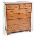 18TH CENTURY GEORGE III OAK CHEST OF DRAWERS