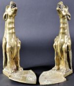 PAIR OF 19TH CENTURY BRONZE GARGOYLE WATER FOUNTAINS