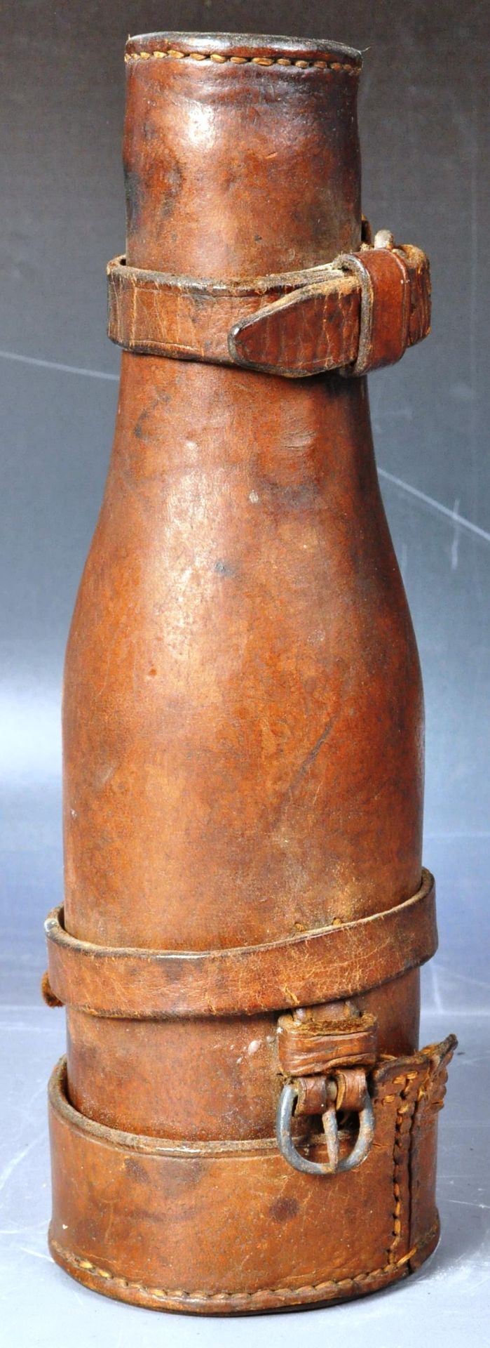 EARLY 20TH CENTURY LEATHER HUNTING FLASK - Image 7 of 8