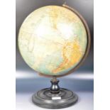 EARLY 20TH CENTURY PHILLIPS 12 INCH TERRESTRIAL GLOBE