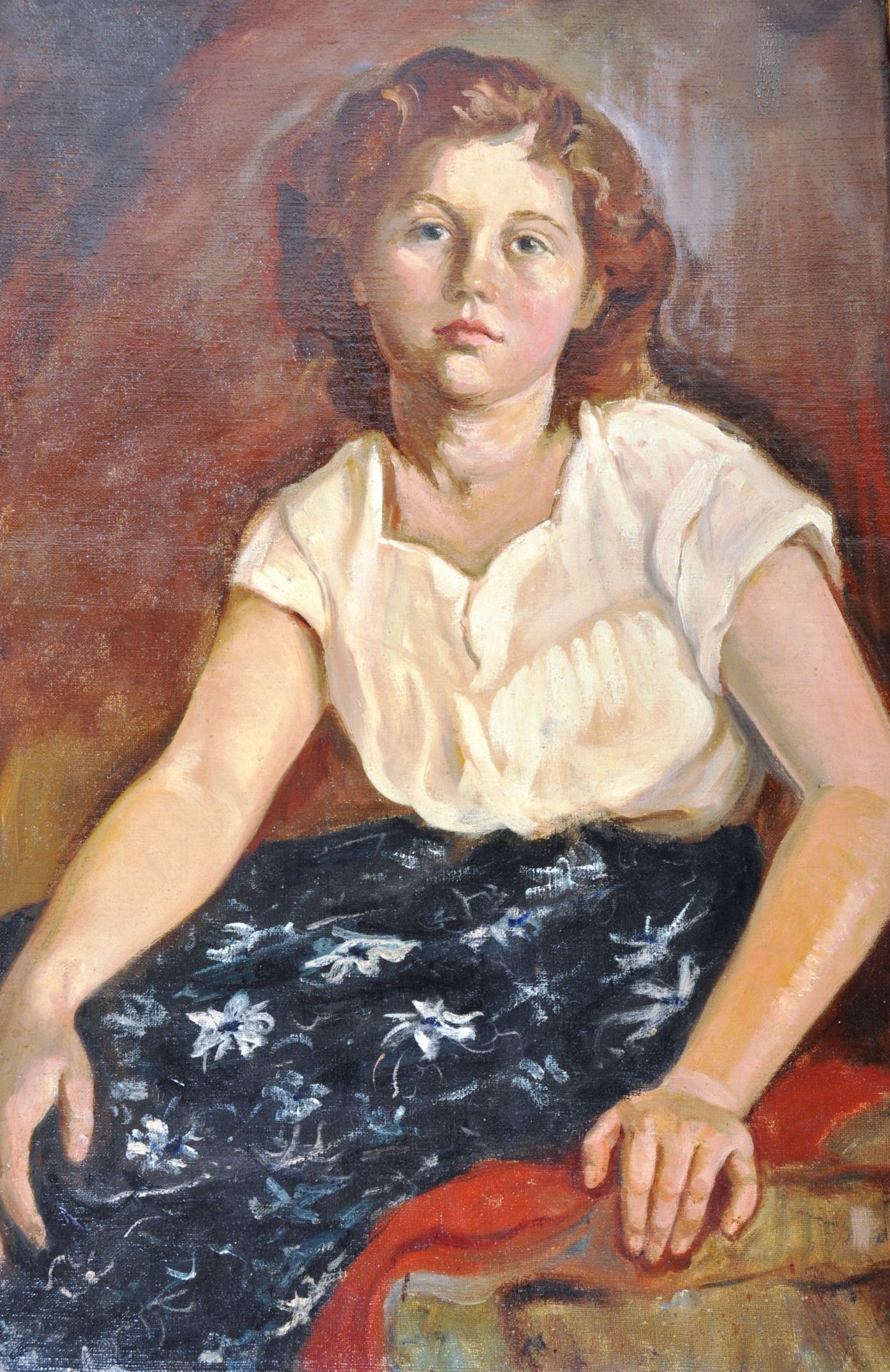WINIFRED BOURNE MEDWAY (1882-1969) PORTRAIT OF ROSEMARY BRAND - Image 2 of 6