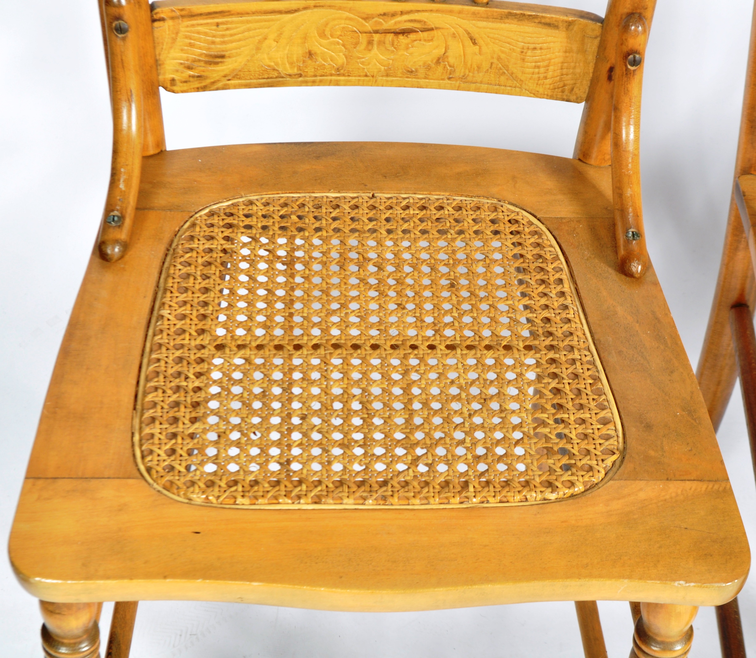 SET OF 12 EARLY 20TH CENTURY AMERICAN LARKIN PRESS BACK DINING CHAIRS - Image 5 of 8