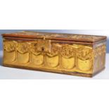 19TH CENTURY VICTORIAN ART NOUVEAU BRASS BOX