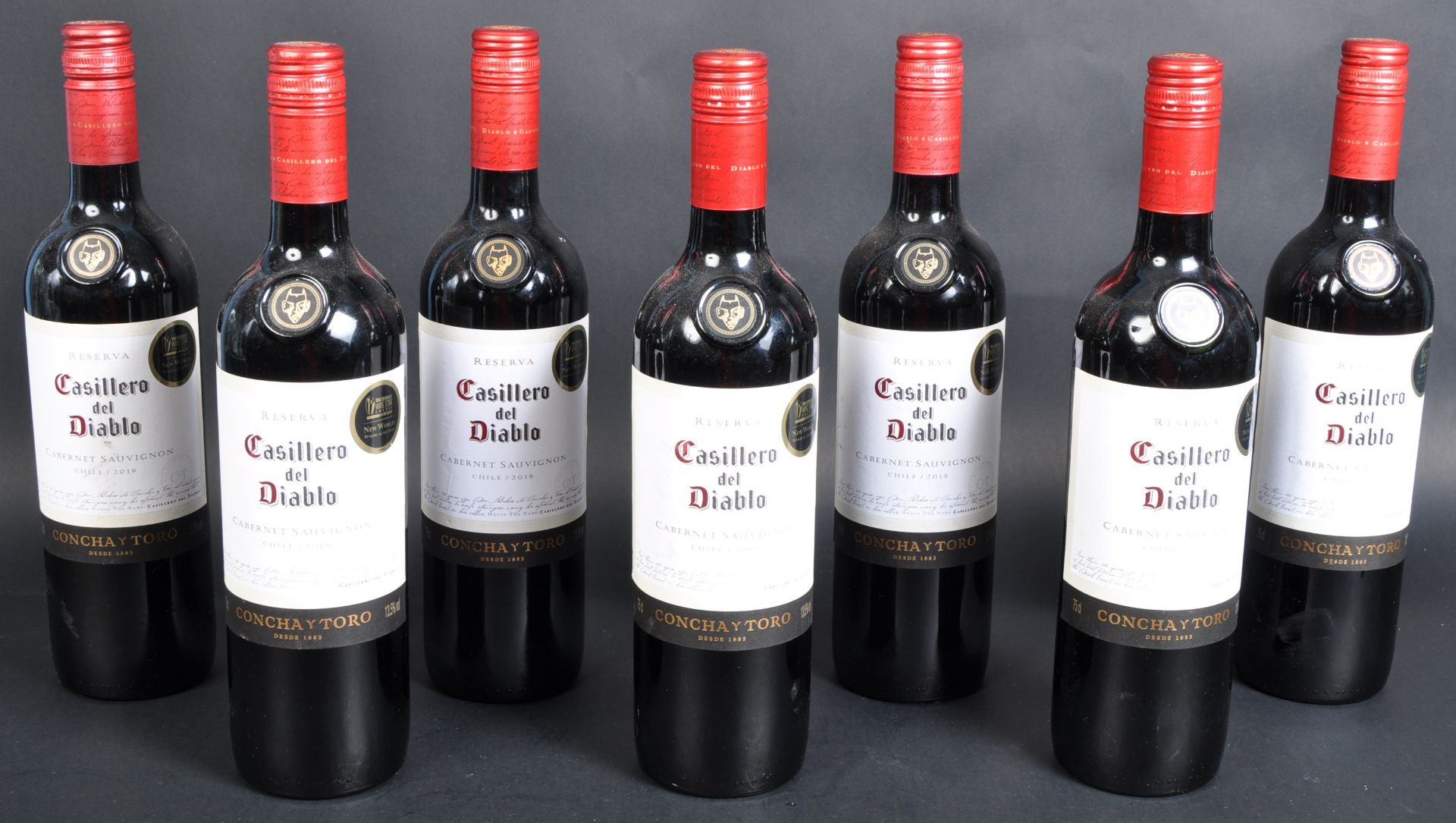 SEVEN BOTTLES OF CASILLERO DEL DIABLO CABERNET SAUVIGNON - Image 2 of 4