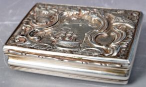 GEORGE III IRISH SILVER FREEDOM BOX BY WILLIAM REYNOLDS