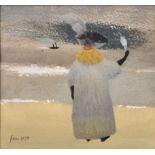 MARY FEDDEN RA (BRITISH BORN 1915-2012) - BY THE SEA II WATERCOLOUR PAINTING