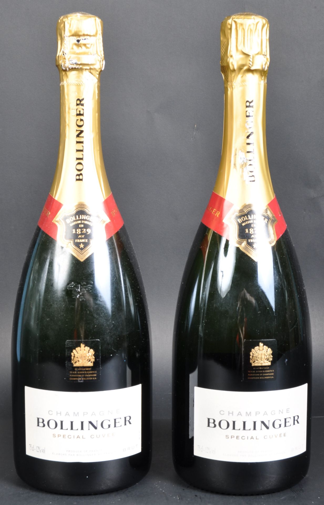 TWO BOTTLES OF 75CL BOLLINGER SPECIAL CUVEE CHAMPAGNE