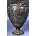 19TH CENTURY ITALIAN GRAND TOUR BRONZE URN VASE