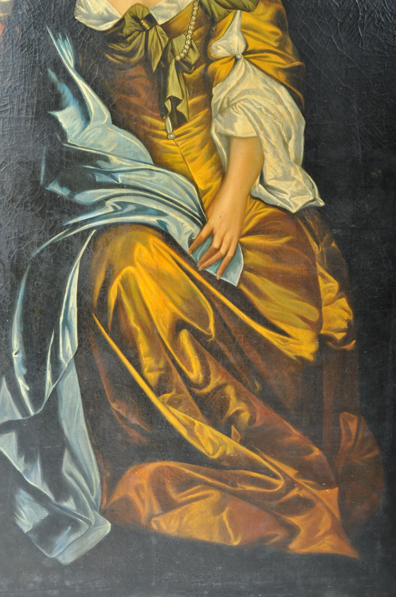 AFTER PETER LELY - OIL PORTRAIT OF BARBARA VILLIERS AS MARY MAGDALENE - Image 6 of 12