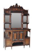 EDWARDIAN MOVEMENT MIRRORED BACK SIDEBOARD