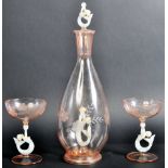 20TH CENTURY BIMINI ART DECO MERMAID LIQUEUR DECANTER & GLASSES