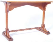 19TH CENTURY VICTORIAN PITCH PINE GOTHIC SIDE / HALL TABLE