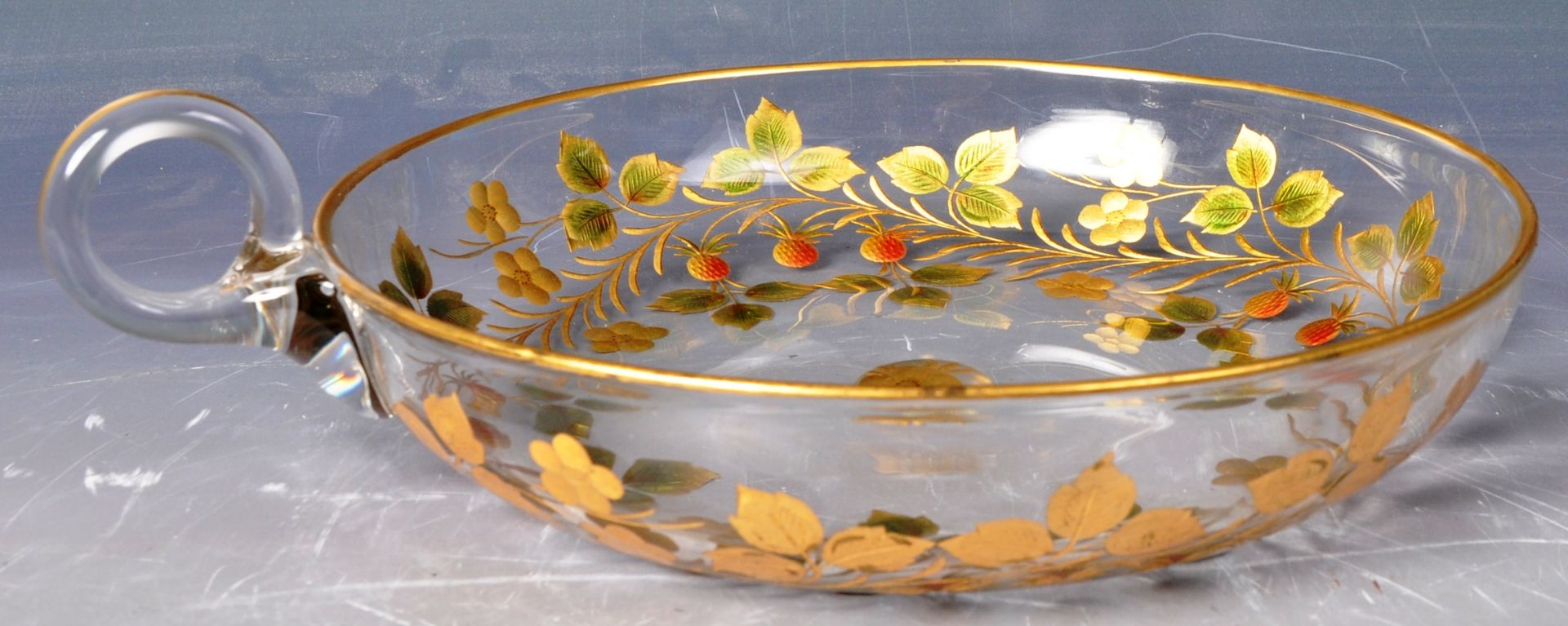 EARLY 20TH CENTURY FRENCH GILDED STRAWBERRY SET - Image 6 of 7