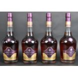 FOUR BOTTLES OF 700ML COURVOISIER VSOP COGNAC