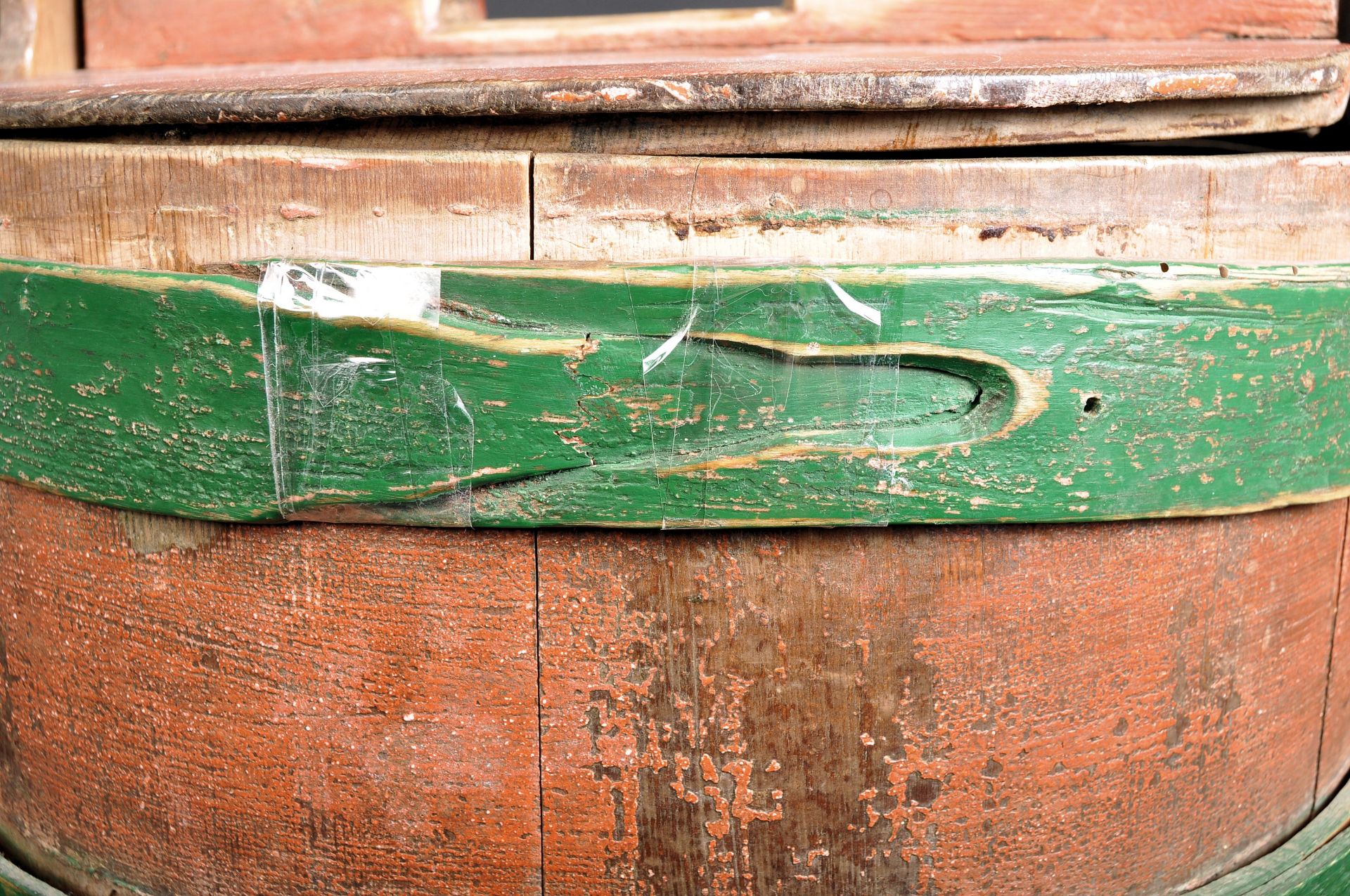 19TH CENTURY SCANDINAVIAN PAINTED MILK PAIL BUCKET - Image 8 of 8