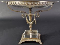 19TH CENTURY ITALIAN GRAND TOUR GLASS & BRONZE CENTREPIECE