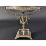 19TH CENTURY ITALIAN GRAND TOUR GLASS & BRONZE CENTREPIECE