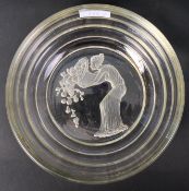 20TH CENTURY LALIQUE FRENCH GLASS CENTREPIECE BOWL