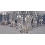 COLLECTION OF JELLY & SYLLABUB GLASSES DATING FROM C18TH