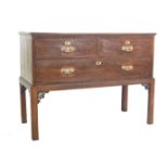 19TH CENTURY CHINESE CHIPPENDALE MANNER CHEST ON STAND