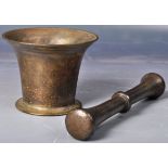 18TH CENTURY BRONZE APOTHECARY PESTLE & MORTAR