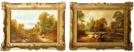 HENRY HARRIS (BRITISH 1852-1926) - PAIR OF OIL PAINTINGS