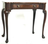 18TH CENTURY GEORGE III IRISH CUBAN MAHOGANY DOG EAR SIDE TABLE