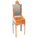 BRIGHTS OF NETTLEBED QUEEN ANNE STYLE WALNUT LADIES DRESSING TABLE DESK