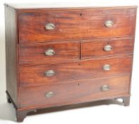 EARLY 19TH CENTURY GEORGE III MAHOGANY SECRETAIRE CHEST