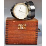 MID 20TH CENTURY CASED LOW SPEED AIRMETER BY NEGRETTI & ZAMBRA
