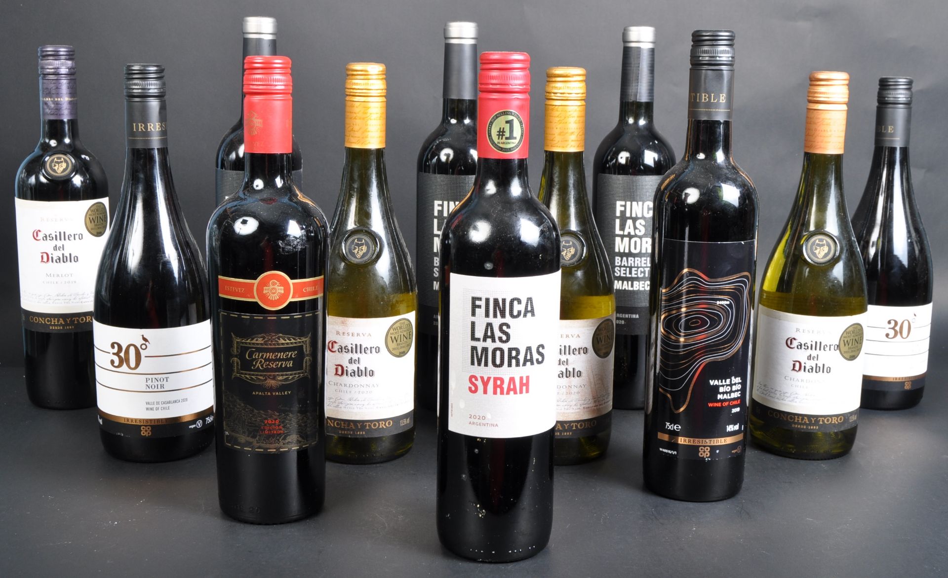 A SELECTION OF SOUTH AMERICAN RED AND WHITE WINES