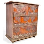 EARLY 20TH CENTURY CHINOISERIE CARVED CHEST OF DRAWERS