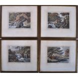 AFTER SAMUEL HOWITT - SET OF FOUR FISHING ENGRAVINGS